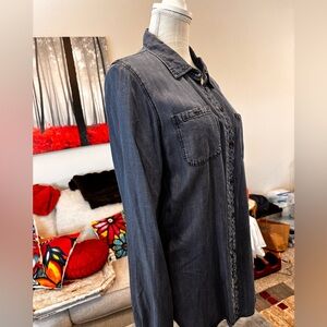 Lovestitch chambray denim top.  size M